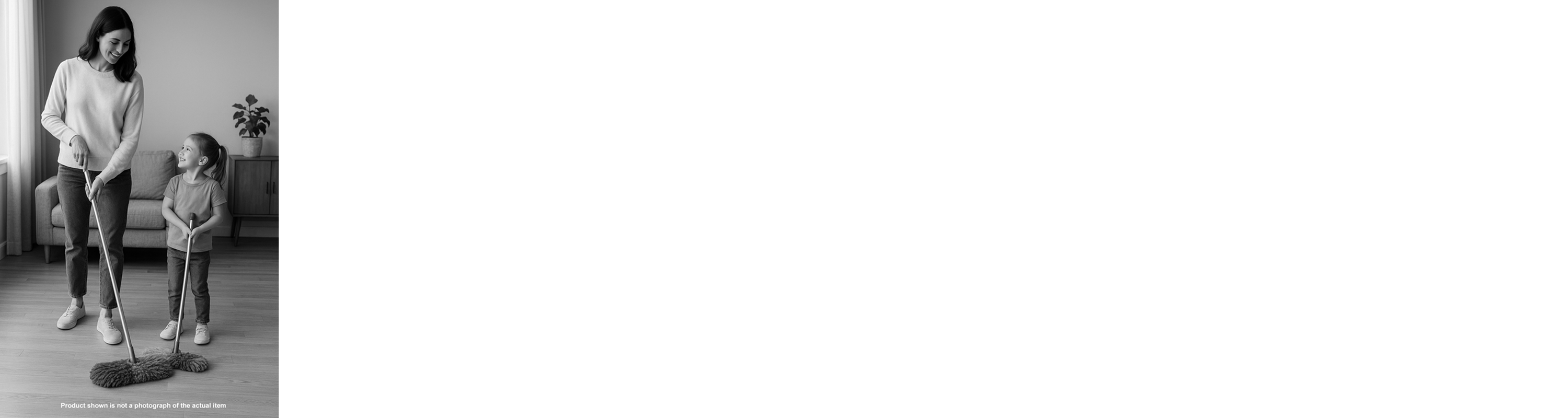 It’s So Nice to Have a Sladust Wool Dust Mop for Mom — and a Smaller One for the Child