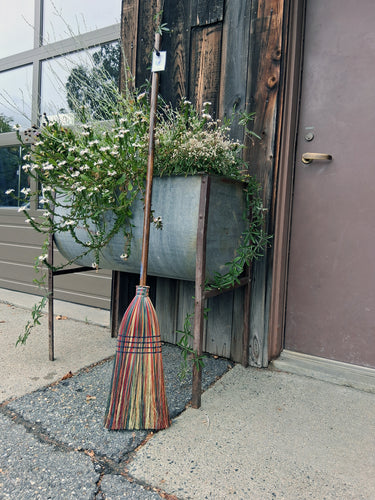 Rainbow Corn Broom